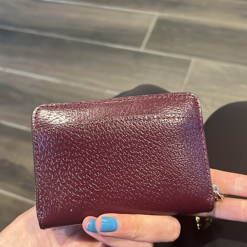 NWT Kate Spade Plum Leather Coin Purse - Picture 7 of 7